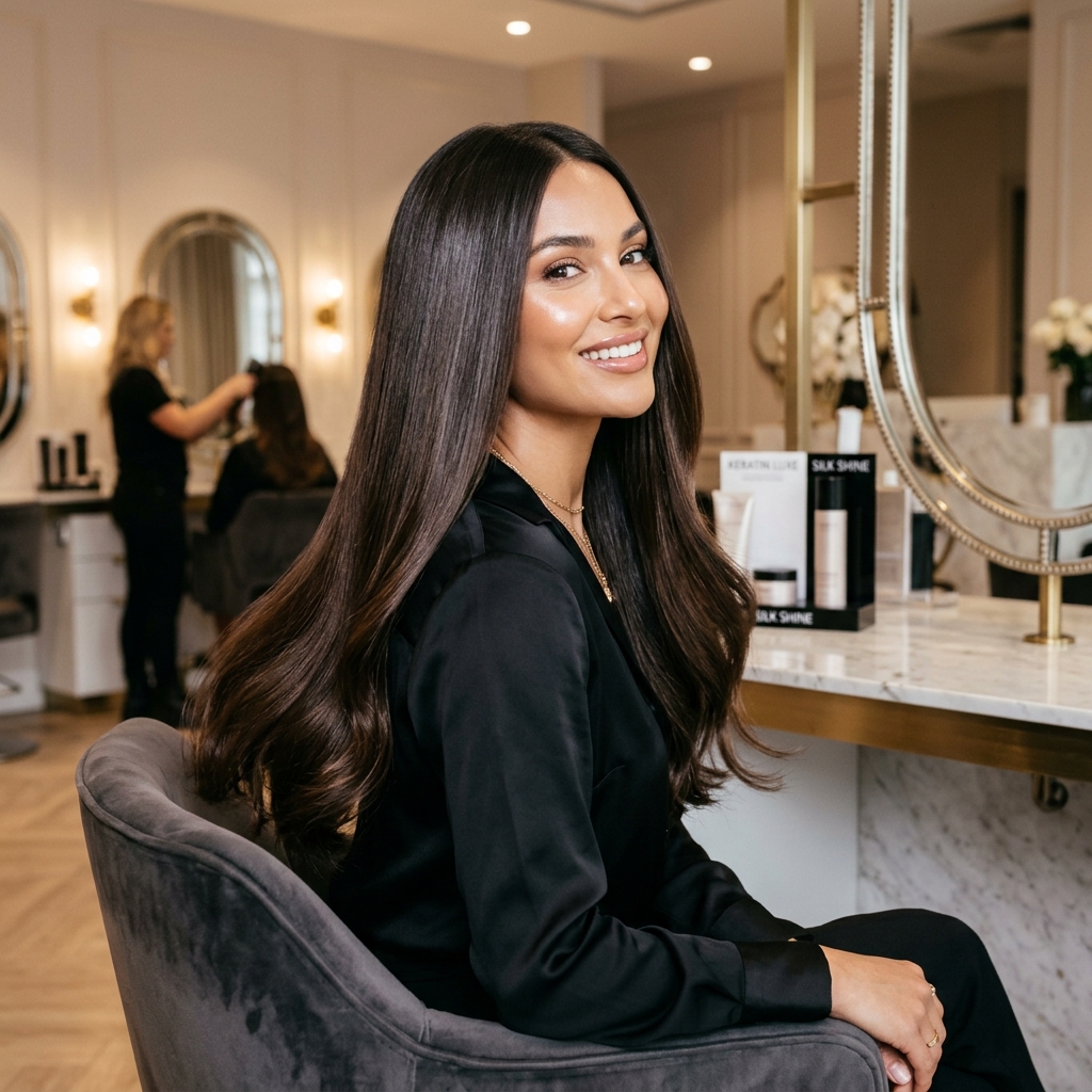 Hair smoothening at HMH Aura Beauty