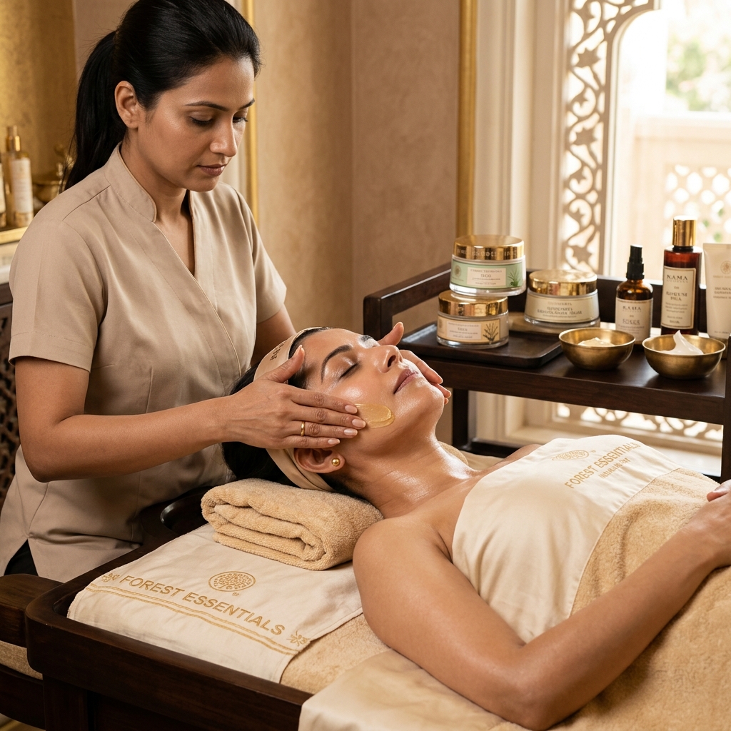 Anti-ageing face treatment at HMH Aura Beauty salon Gurgaon