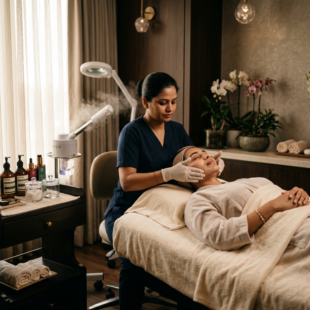 Skin care treatment services at HMH Aura Beauty